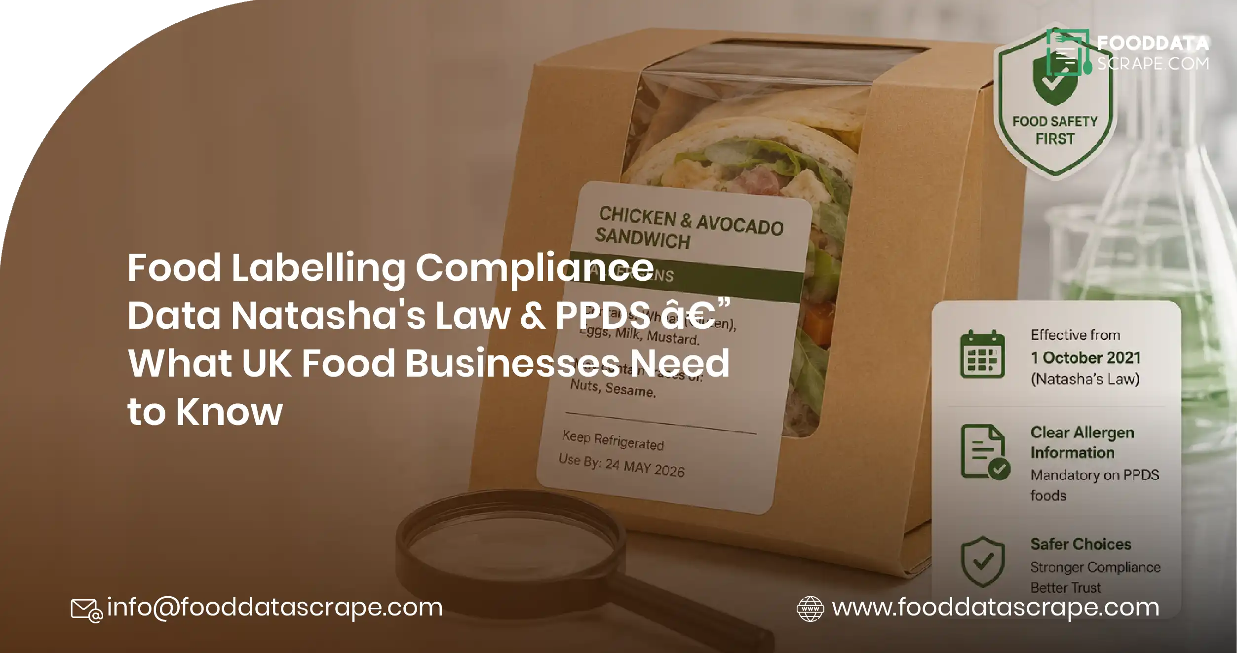 Food Labelling Compliance Data: Natasha's Law & PPDS — What UK Food Businesses Need to Know